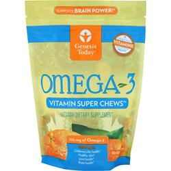 genesis today omega-3 100mg - vitamin super chews on