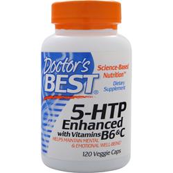 Doctors Best 5-HTP Enhanced with Vitamins B6 &C ORIGINAL 120 vcaps