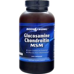 BodyStrong Glucosamine Chondroitin and MSM Original 240 caps
