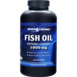BodyStrong 100% Pure Fish Oil (1000mg) - Enteric Coated 360 sgels