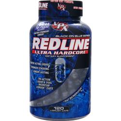 VPX Sports Redline Ultra Hardcore - Black on Blue Series 120 caps