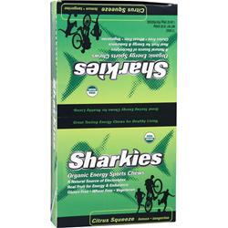 Sharkies Adult Organic Energy Sports Chews Citrus Squeeze 12 pack
