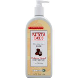 Burts Bees Body Lotion Frag-Free Shea Butter & E 12 oz