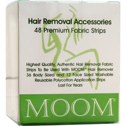 Moom Hair Removal Premium Fabric Strips 48 strip