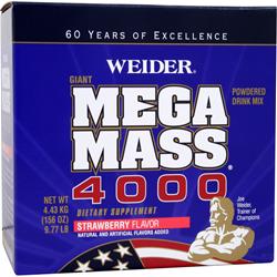 WEIDER Mega Mass 4000 Weight Gainer Shake for Growth, Chocolate, with  Protein, Creapure Creatine Monohydrate, Complex Carbohydrates, Vitamins and  Minerals – Muscle Building Shake, 3 kg : : Health & Personal Care
