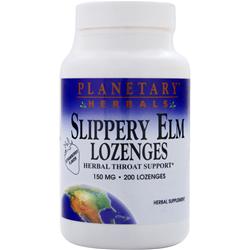 Planetary Formulas Slippery Elm Lozenges (150mg) Strawberry Flavor 200 lzngs