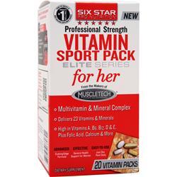 Six Star Pro Nutrition Professional Strength Vitamin Sport Pack Elite Series for Her 20 pckts