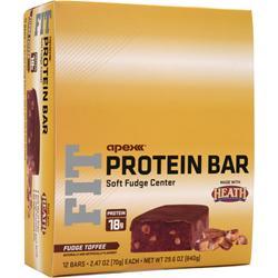 Apex FIT Protein Bar Fudge Toffee 12 bars