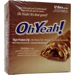ISS Research Oh Yeah! Bar Peanut Butter & Caramel 12 bars