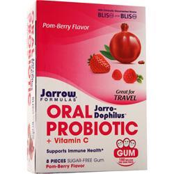 Jarrow Jarro-Dophilus Oral Probiotic + Vitamin C Pom-Berry (Gum) 12 pack