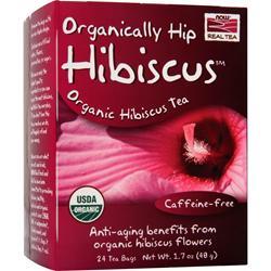 Now Real Tea Hibiscus Caffeine Free 24 pckts