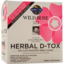 Garden Of Life Wild Rose Herbal D-Tox 12 days
