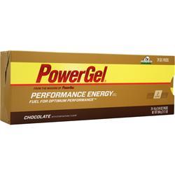 PowerBar PowerGel - Performance Energy Gel Chocolate w/ Caffeine 24 pack