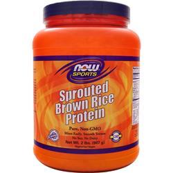 Now Sprouted Brown Rice Protein Unflavored BEST BY 2/16 2 lbs