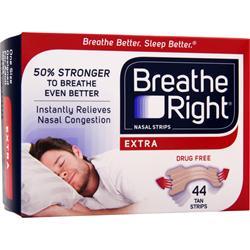 Breathe Right Breathe Right Nasal Strips Extra Clear for Sensitive Skin ...