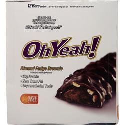 ISS Research Oh Yeah! Bar Almond Fudge Brownie 12 bars