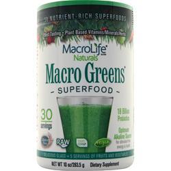naturals macrolife greens macro powder oz price