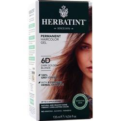 Herbatint Permanent Haircolor Gel Dark Golden Blonde - 6D 135 mL