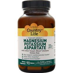Country Life Target Mins - Magnesium Potassium Aspartate 90 tabs