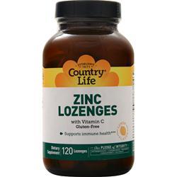 Country Life Zinc Lozenges Lemon 120 lzngs