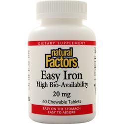 Natural Factors Easy Iron (20mg) 60 chews