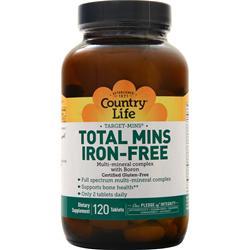 Country Life Target Mins - Total Mins (Iron-Free) 120 tabs
