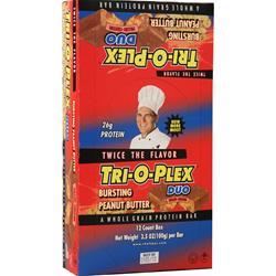 Chef Jays Tri-O-Plex Duo Bar Bursting Peanut Butter 12 bars