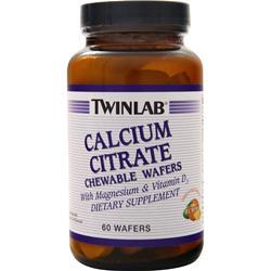TwinLab Calcium Citrate Citrus 60 wafrs