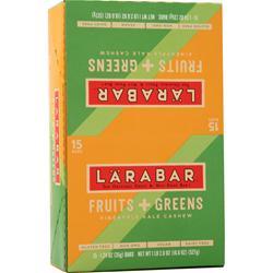 Lara Bar Fruits + Greens Bar Pineapple Kale Cashew 15 bars