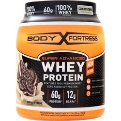 Body Fortress Super Advanced Whey Protein Cookies N Creme 2 lbs