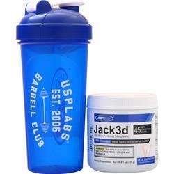 USP Labs Jack3d with Free Shaker Blue Raspberry 8.1 oz