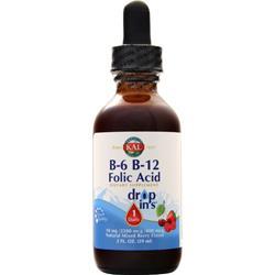 KAL B-6 & B-12 Folic Acid Drop Ins Natural Mixed Berry 2 fl.oz