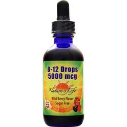 Natures Life B-12 Drops (5000mcg) Wild Berry - Sugar Free 2 fl.oz