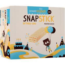 Power Crunch Snap Stick Birthday Cake BEST BY 1/28/21 12 bars