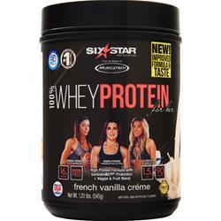 Six Star Pro Nutrition 100% Whey Protein for Her French Vanilla Creme 1.2 lbs