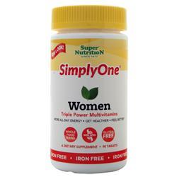 Super Nutrition Simply One Women - Triple Power Multivitamins (Iron Free) 90 tabs