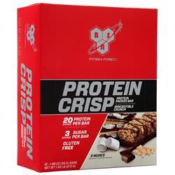 BSN Protein Crisp Bar Smores 12 bars