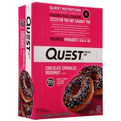 Quest Nutrition Quest Protein Bar Chocolate Sprinkled Doughnut BEST BY 3/1/24 12 bars