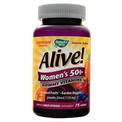 Natures Way Alive! Womens 50+ Gummy Vitamins Fruit 75 gummy