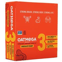 Boundless Nutrition Oatmega Grass Fed Whey Protein Bar Chocolate Peanut 12 bars