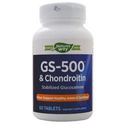 Natures Way GS-500 and Chondroitin 60 tabs