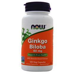 Now Ginkgo Biloba (60mg) 120 vcaps