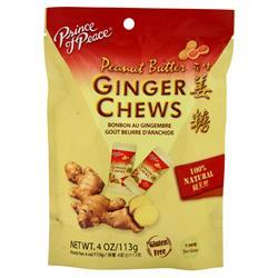Prince of Peace Ginger Chews - 100% Natural Peanut Butter 28 chews
