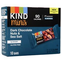 Kind Mini Bar Dark Chocolate Nuts & Sea Salt 10 bars