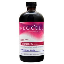 Neocell Collagen+C Pomegranate Liquid (Collagen Type 1 & 3) 16 fl.oz
