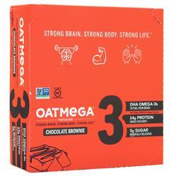 Boundless Nutrition Oatmega Grass Fed Whey Protein Bar Chocolate Brownie 12 bars