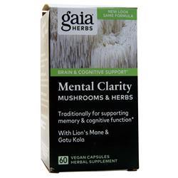 Gaia Herbs Mental Clarity Mushrooms & Herbs 60 vcaps