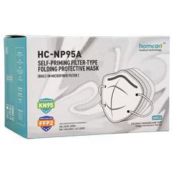 Homcait HC-NP95A Self-Priming Filter-Type Folding Protective Mask 50 count