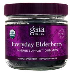 Gaia Herbs Everyday Elderberry - Immune Support Gummies 80 gummy