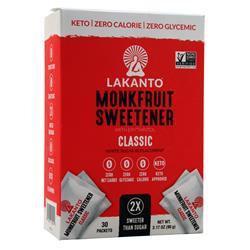 Lakanto Monkfruit Sweetener with Erythritol Packets Classic 30 pckts